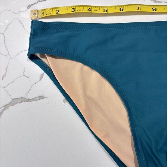 J. Crew | Women’s Teal Blue Bikini Bottoms 2-piece Swimsuit Suit Small - Picture 6 of 12